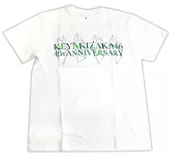 Keyakizaka46 Diamond T-Shirt White S Size "Keyakizaka46 4th YEAR ANNIVERSARY"