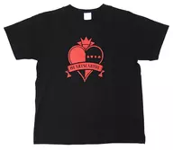 ハーツラビュル寮 Tシャツ ブラック Mサイズ 「ディズニー ツイステッドワンダーランド」