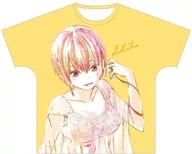中野一花 Ani-Art フルグラフィックTシャツ vol.2 イエロー ユニセックスLサイズ 「五等分の花嫁」