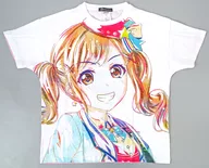市ヶ谷有咲 Ani-Art フルグラフィックTシャツ vol.3 ホワイト×ピンク ユニセックスLサイズ 「BanG Dream! ガールズバンドパーティ!」