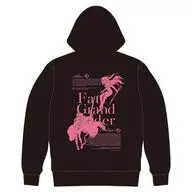 二柱神卫衣黑色×粉色XL码