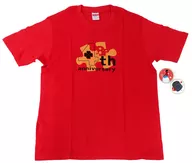 Yū Hatakenaka 4 th Anniversary T-shirt (with 2 metal badge) Red L size "8P (8 piece) MEMORIAL -animate only shop -"