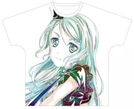 氷川紗夜 Ani-Art フルグラフィックTシャツ vol.3 ホワイト×ブルー ユニセックスXLサイズ 「BanG Dream! ガールズバンドパーティ!」