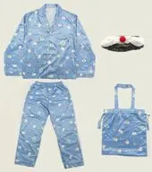 ORβIT ルームセット with RBIT(ルビットパジャマ上下セット+バック付き+RBITヘアバンド) ブルー Lサイズ 「SPACESHIP」