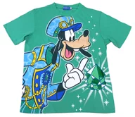 Goofy T-shirt green L size "Tokio DisneySea 15 th anniversary of the year of wish" Tokio DisneySea limited