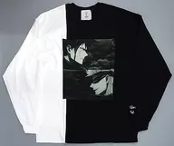 伏黒恵＆五条悟 KINGLYMASKコラボ 切替ロングTシャツ ブラック×ホワイト(ブラックメイン) フリーサイズ 「呪術廻戦 ポップアップショップ 呪術高専購買部 東京駅出張所」