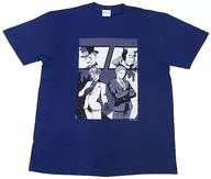 Keisuke Maimoto & Joe Kiichi (Viran) Kiichi Maimoto Original T-Shirt Navy Blue Free Size "Virtual YouTuber Niji-Sanji"