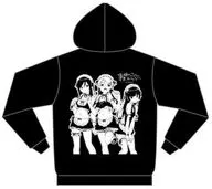 集合(泳裝女僕ver.)印花連帽外套黑色XL尺寸