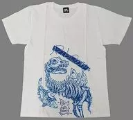 Ribu Official T-Shirt (TypeB) White L Size "Rib-on" e ~ 『 Ribing Fossil 』 Release Party ~ "