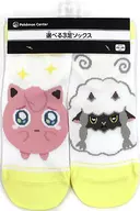 プリン＆ウールー ショートソックス Pokemonぴかぴかフレンズ 23-25cm 「ポケットモンスター」 ポケモンセンター限定