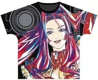 マリア=S=レオンブルク Ani-Art フルグラフィックTシャツ ブラック ユニセックスSサイズ 「#コンパス 戦闘摂理解析システム」