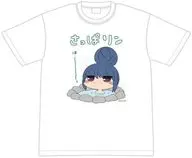 Rin Shima Sagarin T-Shirt L Size White "Laid-Back Camp△ SEASON2"