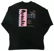 集合(シルエット) ロングスリーブＴシャツ(長袖) ブラック Mサイズ 「鬼滅の刃×GU」