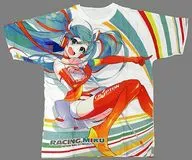 Racing Miku 2016 Ver. Full Graphic T-Shirt White L Size "VOCALOID"