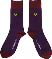 Giorno Giovanna Motif Socks Purple x burgundy "JOJO'S BIZARRE ADVENTURE Gohei Golden Wind"