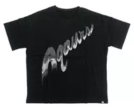 Aqours Logo T-Shirt Black M Size "Love Live! Sunshine! x R4G"