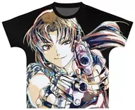 Levy Ani-Art Full Graphic T-shirt Black Unissex XL Size "BLACK LAGOON - Black Lagoon"