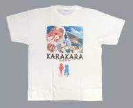 Main Visual (KARAKARA) T-Shirt White M Size "InDie Game Convention in Shinjuku Marui Men"