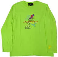 Aika Kobayashi ×KANGOL AWARD Collaboration Long Sleeve T-Shirt Green Unisex L-Size Complete Order Only
