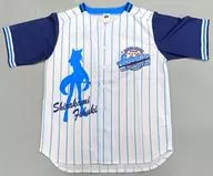 White Top Fubuki Uniform Style Shirts White x Blue Free Size "Virtual YouTuber Hololive x 6 Party League"