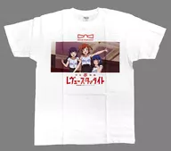 [A la Carte] Original T-shirt with animation drawn by Hanakoi Aiki, Mahiru Tsuyuzaki and Kako Hanayagi, White L Size "Girl ☆ Opera Review Star Light Blu-ray Box 3-Volume Gamers Limited Edition" Bonus included in the package