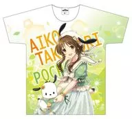 高森藍子＆ポチャッコ フルグラフィックTシャツ ライム Lサイズ 「アイドルマスター シンデレラガールズ×サンリオキャラクターズ」