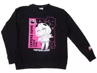 笹木咲 クルースウェット ブラック Mサイズ 「バーチャルYouTuber にじさんじ×しまむら」