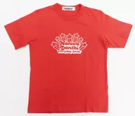 Daigo Nishihata Cotton Crew Neck T-Shirt (Half Sleeve) Red L Size "GU× naniwa Men"