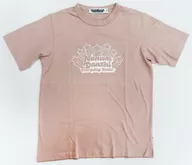 Sunsuke Michieda Cotton Crew Neck T-Shirt (Half Sleeve) Pink XS Size "GU× naniwa Men" Online Store Only