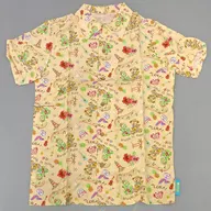 Gathered Aloha Shirt beige S size "Duffy & Friends' Sunny Fan 2021" Tokyo DisneySea limited