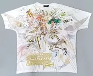 Cheryl & Ranka Full Color T-Shirt White L Size "SANKYO PRESENTS Macross F Galaxy Live 2021 [Revenge] ~ Still two people from now! Listen to our song! ~"