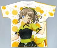 Saya Yamabuki Full Color T-Shirt Poppin' Party Yellow L Size "bAng Dream! 8th ☆ LIVE Breakthrough!"