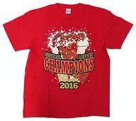 Hiroshima Toyo Carp Beer T-Shirt, Red L Size, Commemorative Goods for 2016 Central League Championship