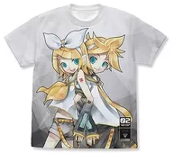 Kanon Lynn & Renful Graphic T-Shirt White L Size "VOCALOID"
