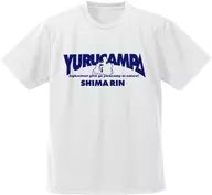 Rin Shima (Silhouette) Dry T-Shirt White L Size "Laid-Back Camp"