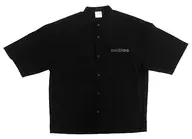 着物柄(胸元) オーバーサイズシャツ(5分袖) Demon Slayer ブラック Mサイズ 「鬼滅の刃×GU」