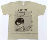 リヴァイ・アッカーマンVer.(進撃のスクールカースト) Tシャツ グレー Mサイズ 「進撃の巨人 オンライン展覧会」