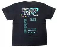 Logo Official T-Shirt Black L Size "プロジェクトセカイ COLORFUL LIVE 1st-Link -"