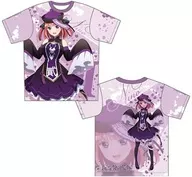 中野二乃 描き下ろしフルグラフィックTシャツ パープル メンズLサイズ 「映画 五等分の花嫁」