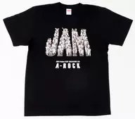 JAM Project Photo T-Shirt Black M Size "JAM Project Special Live 2019 A-ROCK"