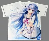 Kosaka Harukaze Full Graphic T-Shirt White Free Size (Large Size) "9-nine -" Akiba POP Festival 2020 in Summer Goods