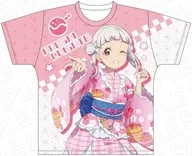 嵐千砂都(和風ドレス ver) フルグラフィックTシャツ ピンク フリーサイズL 「ラブライブ!スーパースター!!」