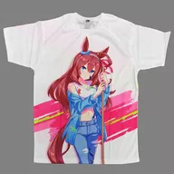 ミホノブルボン(ペインタースタイル) フルカラーTシャツ ホワイト フリーサイズ(Lサイズ) 「ウマ娘 プリティーダービー NAMCO Promotion」