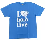 Hoshigai Suisei T-Shirt Blue Free Size "Virtual YouTuber Hololive in Tokyo Tower ~ Lost Quartet Search ~"