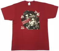 Bell tea caddy & 神北 小毬 T-Shirt Red L Size "Little Busters Visual Arts 20th Anniversary Thanksgiving"