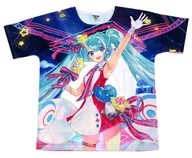 Hatsune Miku (main visual ver.) full graphic T-shirt full color M size "Hatsune Miku Magical Mirai 10th Anniversary"