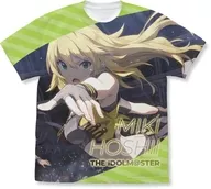 Stalley Glow Miki Hoshii + Full Graphic T-Shirt, White L Size "idol Master Million Live!"