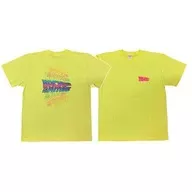 グラデーションロゴ Tシャツ ライトイエロー Mサイズ 「バック・トゥ・ザ・フューチャー」