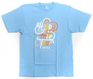 Hi Mukozaka 46 Happy Smile Tour 2022 logo T-shirt Sky Blue L Size "Happy Smile Tour 2022"