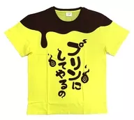 I'LL MAKE YOU PUDDING! T-Shirt Yellow Men L Size "Princess Connect! Re : Dive"